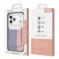 Coque iPhone ECO porte-cartes magnétique PC blanche
