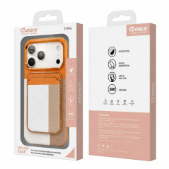 ECO iPhone case magnetic card holder PC gold