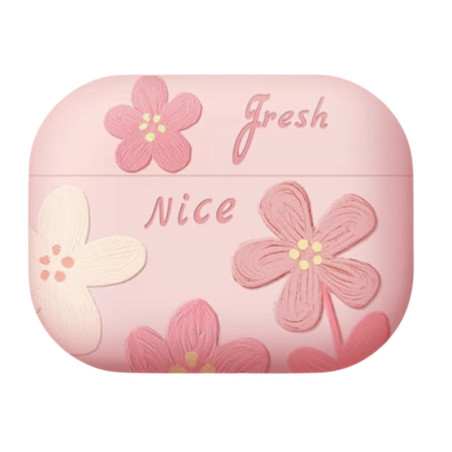 ECO AirPods Case – Silicone Flower Pattern