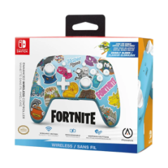 Manette sans fil PowerA Fortnite Sticker Mania pour Nintendo Switch | Smarty Paris