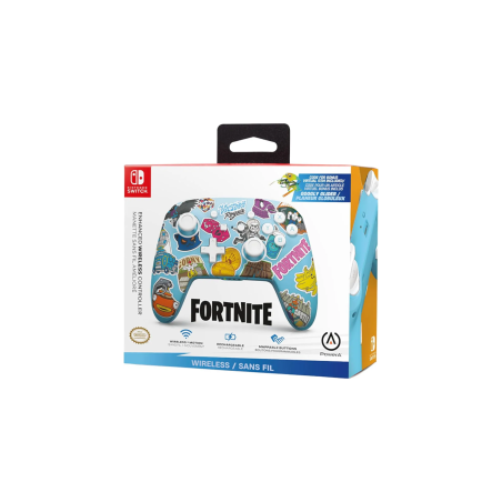 Manette sans fil PowerA Fortnite Sticker Mania pour Nintendo Switch | Smarty Paris
