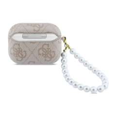 GUESS AirPods Pro 3 Pearl Strap pink case | Smarty