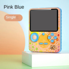 Mini Console de Jeu Vidéo portable avec Powerbank 6000mAh G6 Écran 3,5" 128 Go - Rose Bleu | Smarty Paris