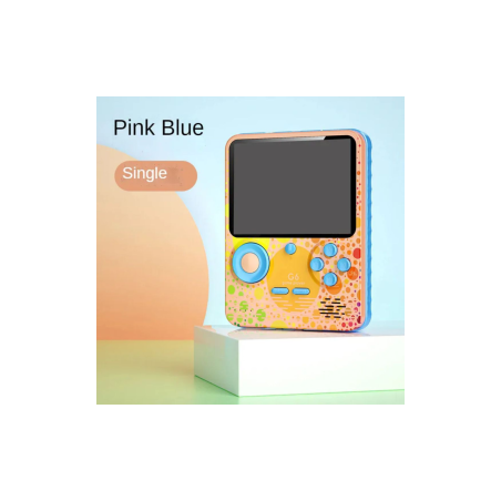 Mini Console de Jeu Vidéo portable avec Powerbank 6000mAh G6 Écran 3,5" 128 Go - Rose Bleu | Smarty Paris