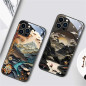 ECO Coque lumineuse iPhone – Mont Fuji origami ECO Coque lumineuse iPhone – Mont Fuji origami