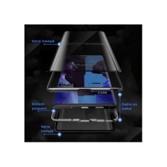 Coque bumper métallique Samsung verre trempé | Smarty