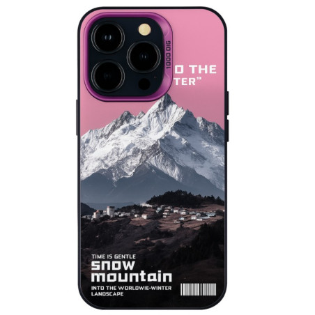Coque ECO Montagne enneigée pour iPhone – PC violet