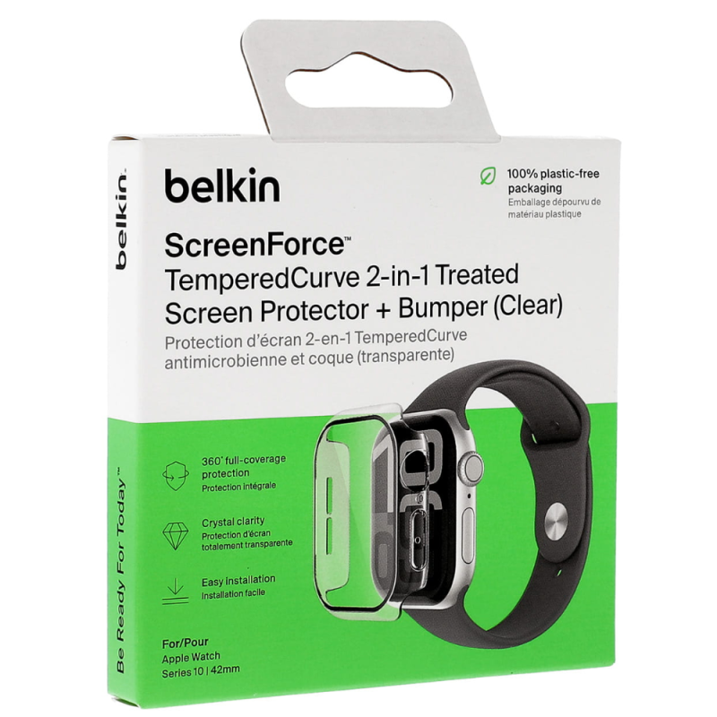 Belkin Protective Bumper Apple Watch Series 10 42mm – Clear Belkin Protective Bumper Apple Watch Series 10 42mm – Clear