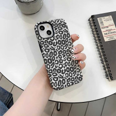 Coque magnétique double couche ECO léopard noir | Smarty