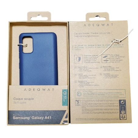 Coque ADEQWAT Samsung Galaxy A41 – Eco Design Bleue