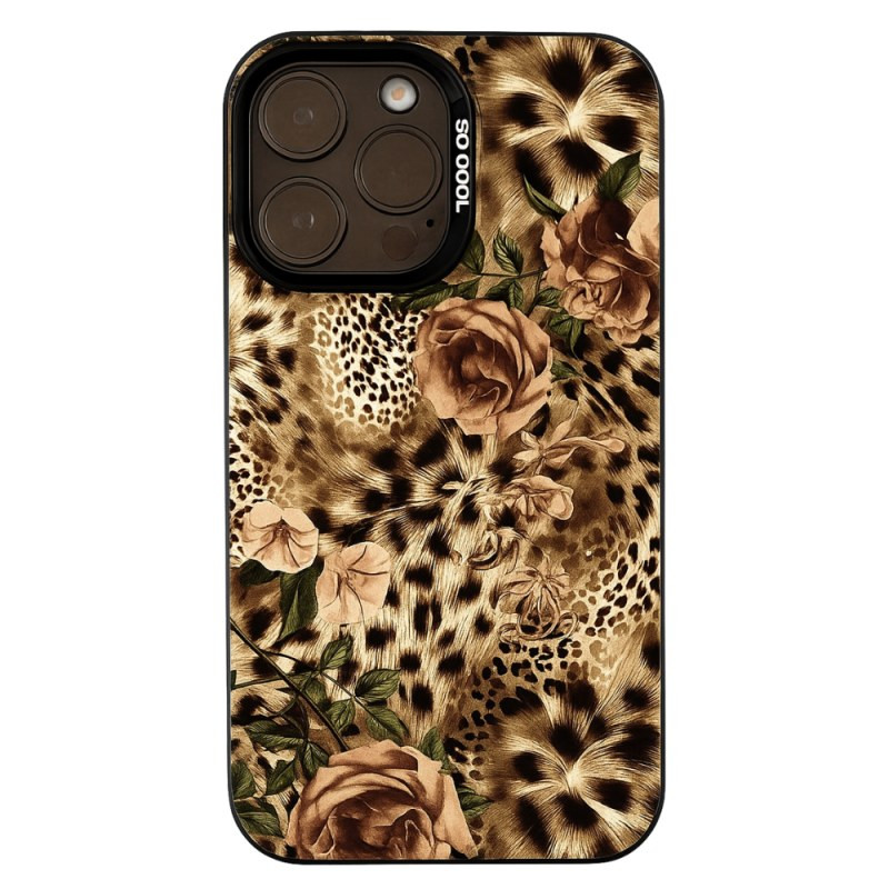 Coque iPhone ECO – Fleur léopard, Noir Coque iPhone ECO – Fleur léopard, Noir