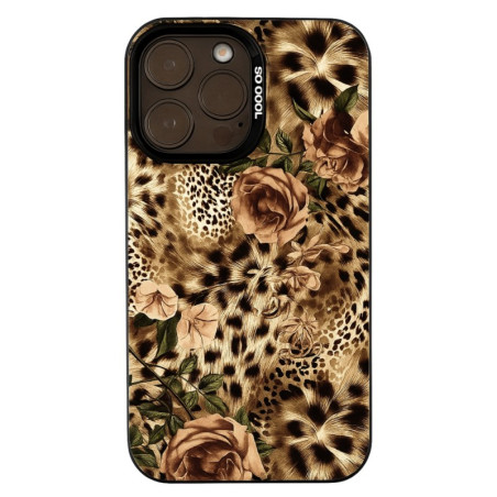 Coque iPhone ECO – Fleur léopard, Noir