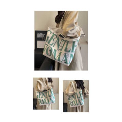 Sac bandoulière toile vert foncé 33x44x13 | Smarty