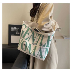 Sac bandoulière toile vert foncé 33x44x13 | Smarty