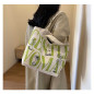Sac à bandoulière en toile ECO – 33 x 44 x 13 cm vert clair Sac à bandoulière en toile ECO – 33 x 44 x 13 cm vert clair