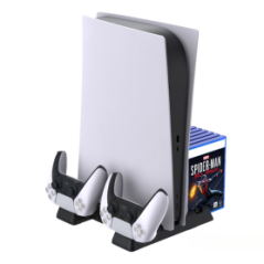 Support de refroidissement, chargement manettes et rangement de jeux pour PS5/Slim Dobe TP5-0593S | Smarty Paris