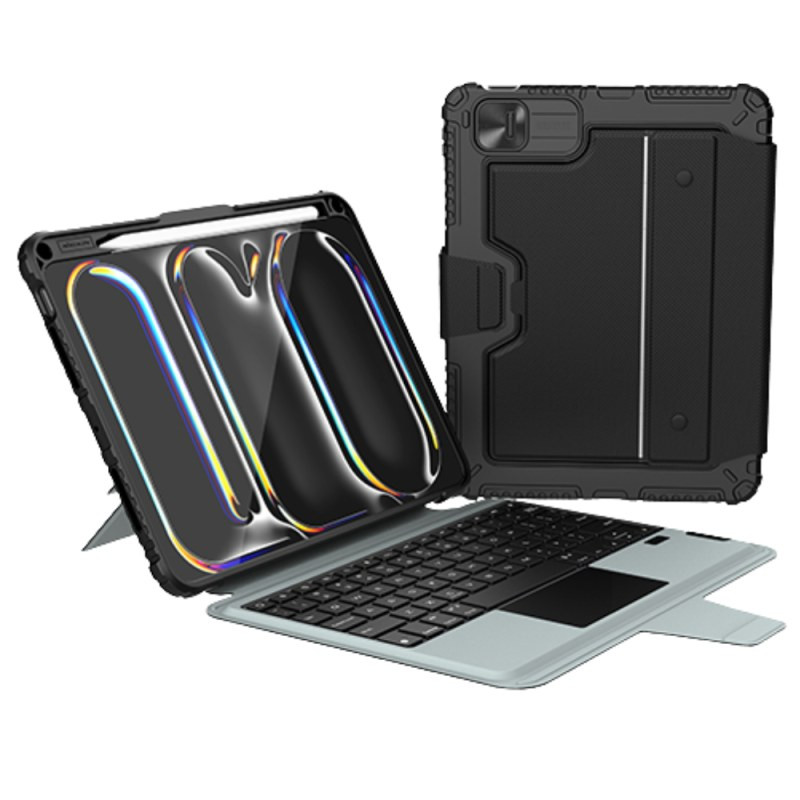 Housse clavier Nillkin Bumper Combo – iPad, version allemande rétroéclairée