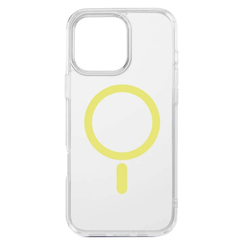 Coque transparente MagSafe Next Mobile – iPhone 15 Plus Jaune Coque transparente MagSafe Next Mobile – iPhone 15 Plus Jaune