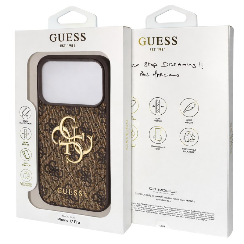 iPhone Case Guess GUHCP 4GMGBR Grand Metal Logo – Brown iPhone Case Guess GUHCP 4GMGBR Grand Metal Logo – Brown
