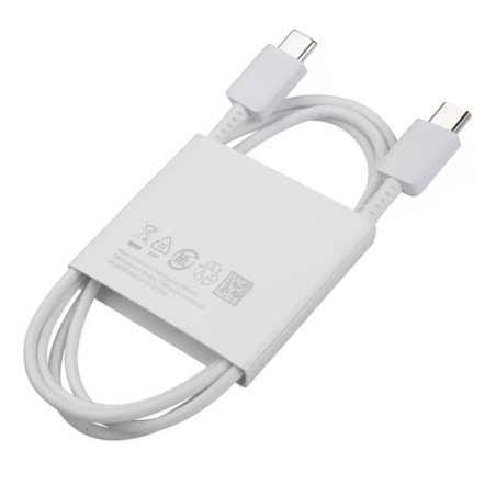 Câble Type-C / Type-C Samsung EP-DN980 - 5A 1M - Blanc (Vrac | Smarty Paris 18e