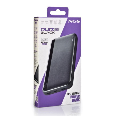 Power Bank NGS QUIZ10 – 10,000mAh 22.5W Black
