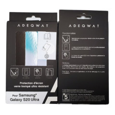 Verre trempé ADEQWAT Galaxy S20 Ultra | Smarty