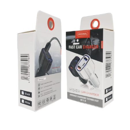 Chargeur Allume-Cigare Double USB + USB-C (Ty | Smarty Paris