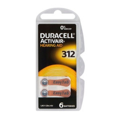 Pile ActiveAir DA312 Duracell x 6pcs | Smarty Paris 18e
