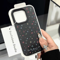 Coque iPhone texture Litchi design musical | Smarty