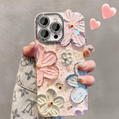 Coque TPU iPhone fleurs bégonia | Smarty Paris