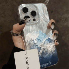 Coque iPhone Coquille de plumes Pic de lumière