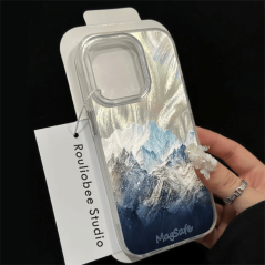 Coque iPhone Coquille de plumes Pic de lumière