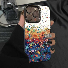 Coque iPhone étoiles transparente