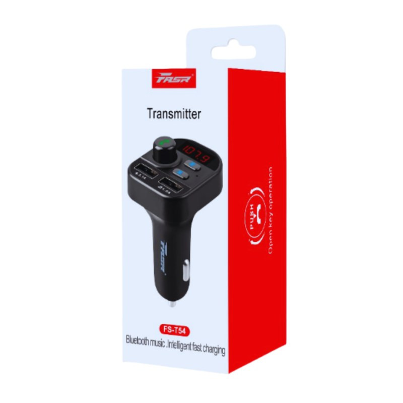 Transmetteur FM Bluetooth FASR T54 – MP3 2 ports USB Transmetteur FM Bluetooth FASR T54 – MP3 2 ports USB