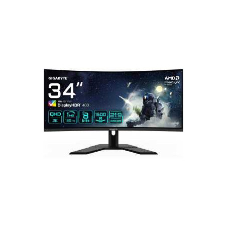 Écran Gaming Incurvé Gigabyte G34WQCP 34" – WQHD (3440 x 1440), 180Hz,