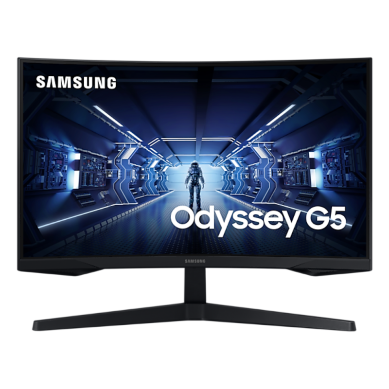 Écran Gaming Incurvé Samsung Odyssey G5 LC27G54TQWUXEN 27" QHD - 2560 x 1440 - Occasion avec Chargeur Câble · Smarty Paris