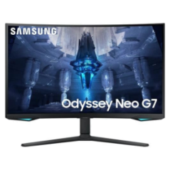 Écran Gaming Incurvé Samsung Odyssey Neo G7 32" UHD - 3840 x 2160 / 165 Hz / 1ms GTG - Noir - Reconditionné avec Chargeur Câble 