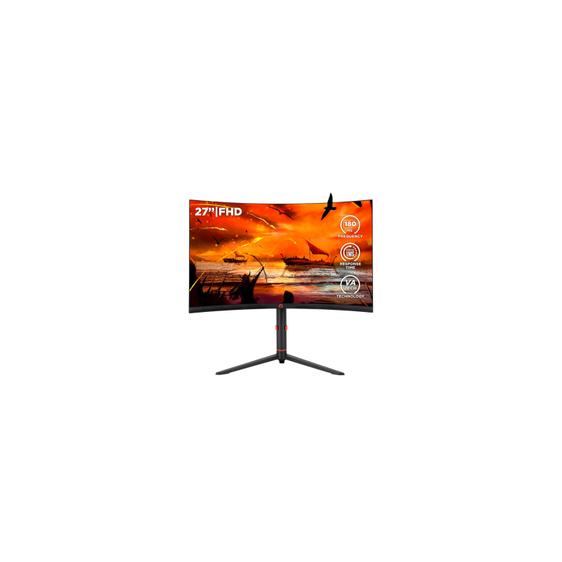 Écran Gaming Konix Drakkar Shadow 27" 180Hz Moniteur Courbé · Smarty Paris