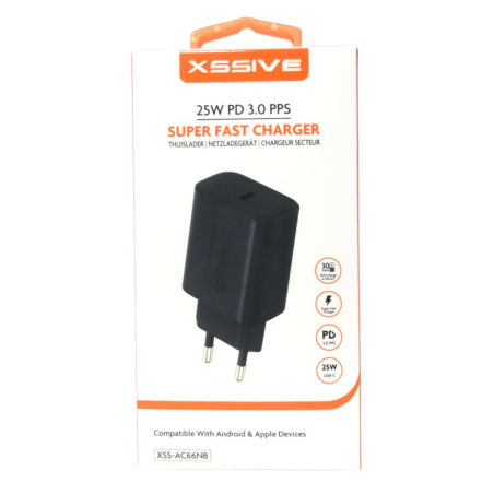 Fast USB-C charger XSSIVE XSS-AC66NB – 25W