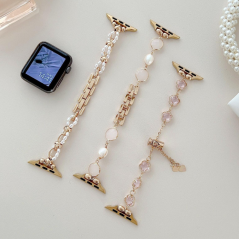 Apple Watch hollow flowers rose gold band | Smarty