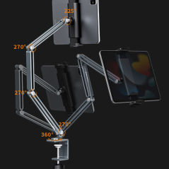 Support téléphone tablette universel argent | Smarty