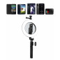 Support selfie trépied LinQ ZP9906 – anneau lumineux Bluetooth 70 cm Support selfie trépied LinQ ZP9906 – anneau lumineux Bluetooth 70 cm