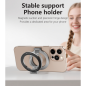 Phone Holder YESIDO C229 – foldable ring, dual-side, strong magnet, black