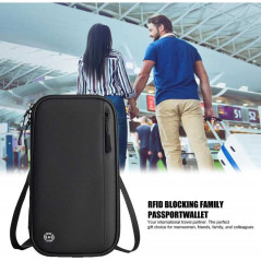 Porte-monnaie porte-cartes RFID bleu | Smarty