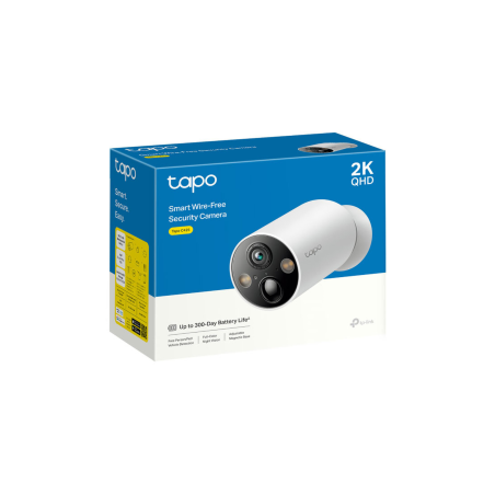 Caméra de Surveillance Magnétique 2K QHD, Sans Fil, Batterie Longue Durée 10 000 mAh TP-Link Tapo C425 - Blanc | Smarty Paris