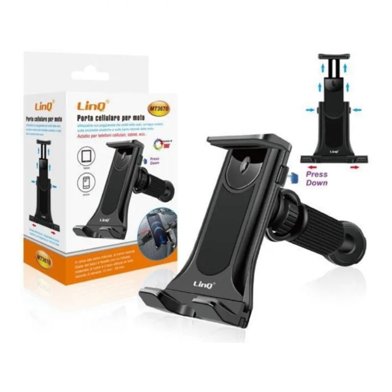 Support téléphone moto/scooter LinQ MT3670 Support téléphone moto/scooter LinQ MT3670
