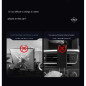 Support téléphone voiture ECO X01 – charge sans fil 15 W, rotation 90°, base crochet et ventouse