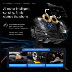 Support voiture X01 charge sans fil 15 W | Smarty