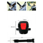 Support téléphone moto scooter ECO – Universel, 360°, noir