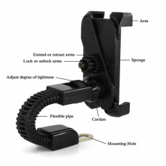 Support téléphone moto scooter universel 360° ECO